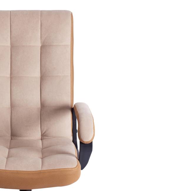 Кресло TRENDY (22) флок/ткань, бежевый/бронза, 7/TW-21 бежевый/бронза флок/ткань