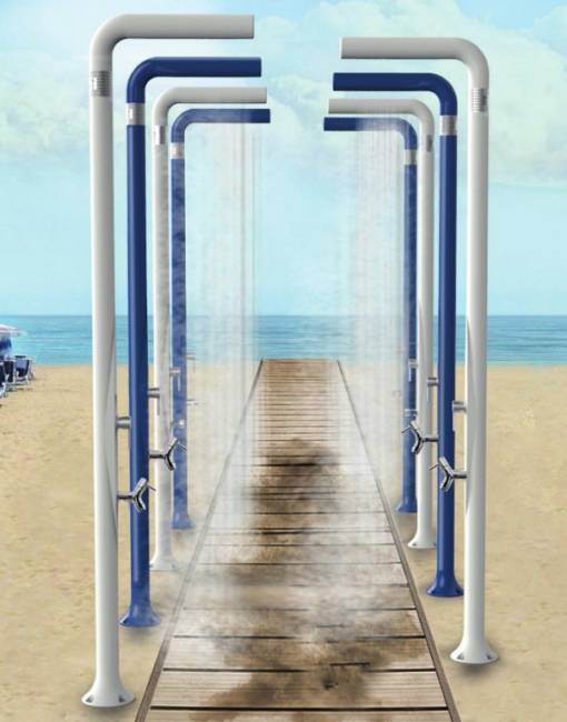 Душ уличный Funny Yang T 225 белый 170х170х2100 мм Душ уличный Funny Yang T 225 белый 170х170х2100 мм