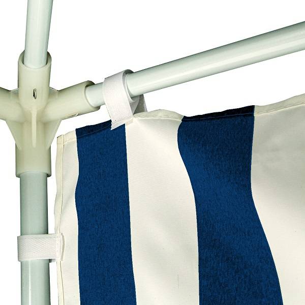 Стенка для садового тента Green Glade 4120 1,95х2,95м полиэстер с окном синяя (20)