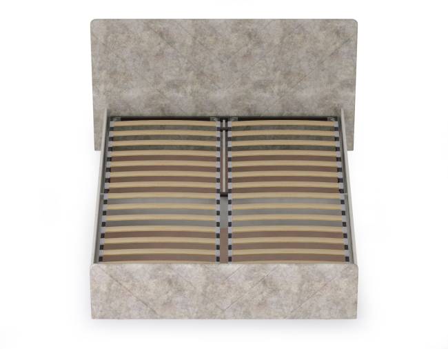 Кровать 1600 с подъёмным ортопедическим основанием Амели 11.31 цвет шёлковый камень/бетон чикаго беж