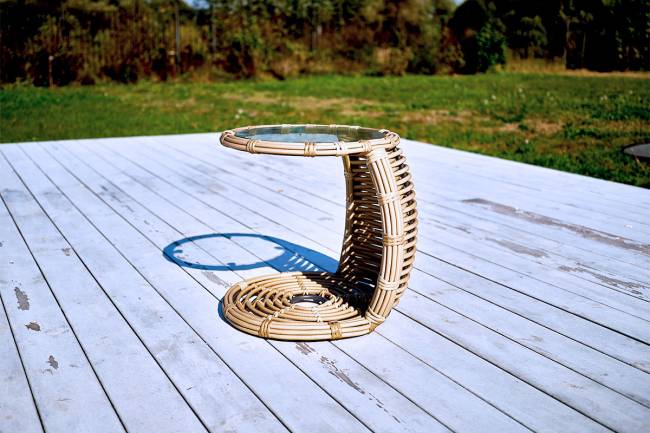 MOKKA МАЙОРКА / MAJORCA боковой столик, цвет соломенный MOKKA МАЙОРКА / MAJORCA боковой столик, цвет соломенный