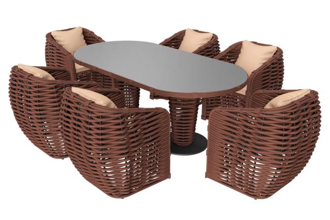 MOKKA МАЙОРКА / MAJORCA стол обеденный, цвет капучино MOKKA МАЙОРКА / MAJORCA стол обеденный, цвет капучино