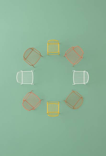 Лаунж-кресло металлическое Nolita зеленый шалфей 585х630х720 мм