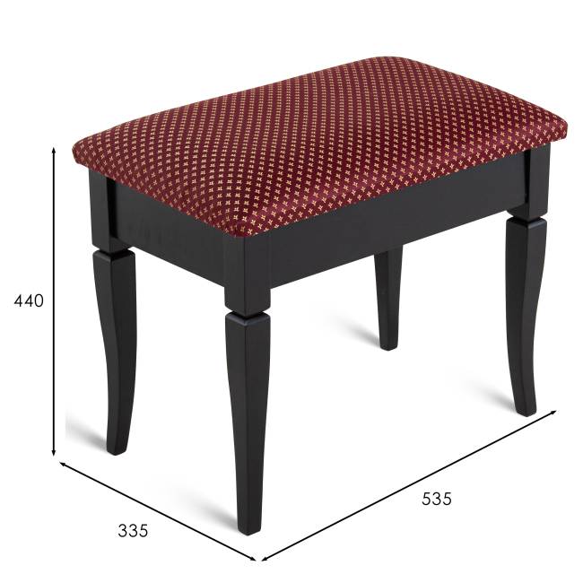 Банкетка Ретро М с ящиком венге, ткань коронка Банкетка Ретро М с ящиком венге, ткань коронка