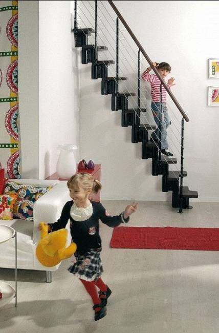 Модульная лестница Kya Г-образная