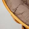 Кресло-качалка PAPASAN/ПАПАСАН w 23/01 B /с подушкой/ 115х78х104 см, Honey (мед), экошерсть Коричневый, 1811-5