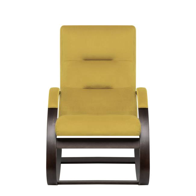 Кресло-качалка Leset Милано Орех текстура V28 желтый