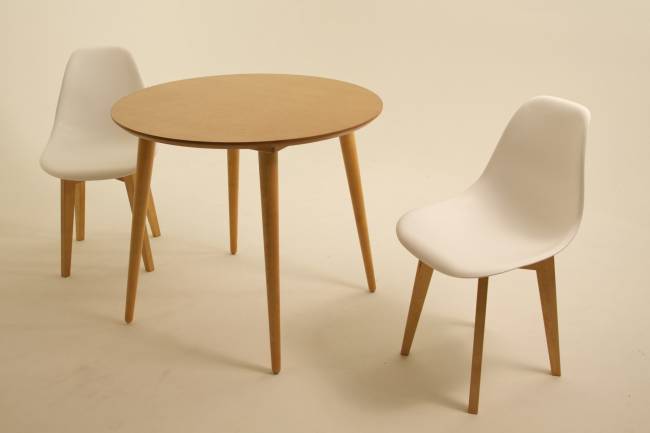 Стол Монте К 100 натур со стульями Сашш натур белый Стол Монте К 100 натур со стульями Сашш натур белый