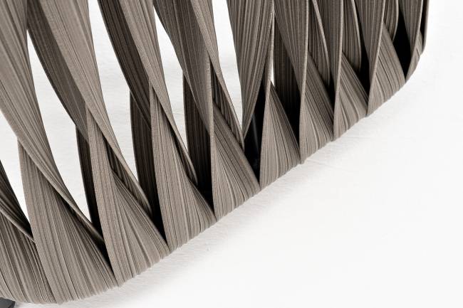 "Флоренция" лаунж-зона из искусственного ротанга, цвет графит (К)