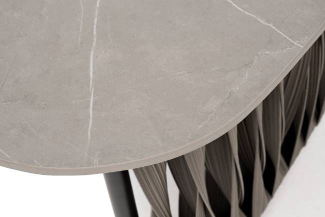 "Флоренция" лаунж-зона из искусственного ротанга, цвет графит (К)