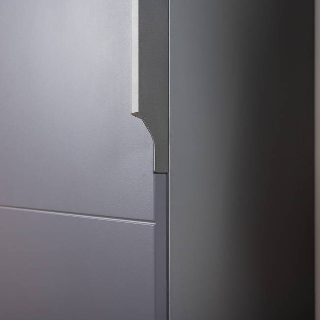 Шкаф-пенал Октава 13.228 цвет серый графит/дуб крафт золотой Шкаф-пенал Октава 13.228 цвет серый графит/дуб крафт золотой