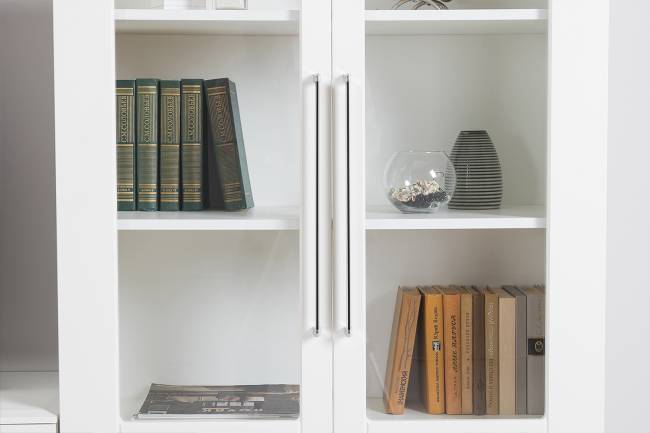 Большая стенка в гостиную Валенсия № 108 цвет белый шагрень Большая стенка в гостиную Валенсия № 108 цвет белый шагрень