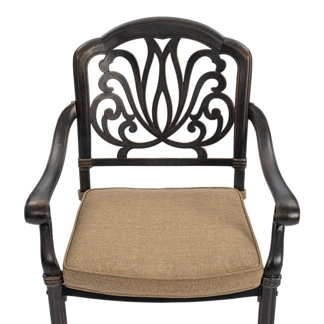 Комплект Secret de Maison Квартет/Quartet (стол+4 стула) алюминиевый сплав, бронзовый бронза/bronze алюминиевый сплав