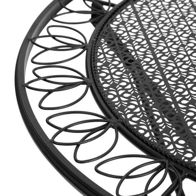 Комплект (стол + 2 стула) Secret de Maison Амальфи/Amalfi металл, черный черный металл