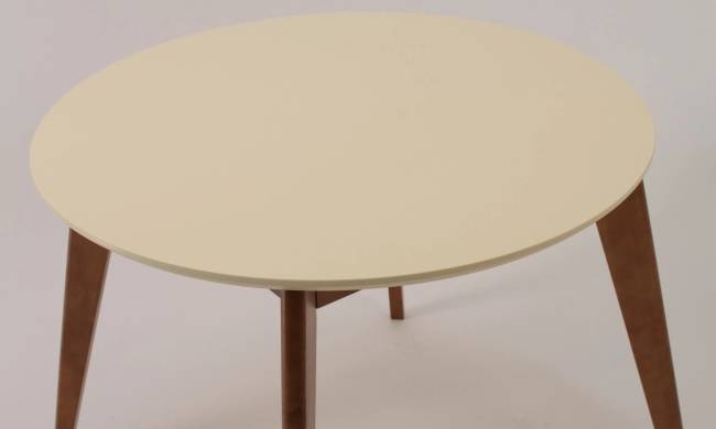 Стол Сканди К 100, Орех/Слоновая кость