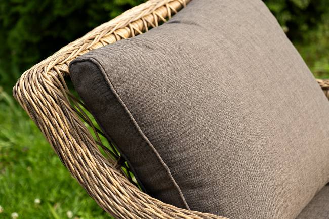 "Гранд Латте" лаунж-зона из искусственного ротанга, цвет соломенный