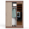 Шкаф-купе СВК-1300 цвет ясень шимо светлый/ясень шимо тёмный