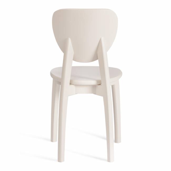 Стул DIAMANTE жесткое сидение бук, ivory white, 42х42х85см (Комплект из 2 шт.) белый бук