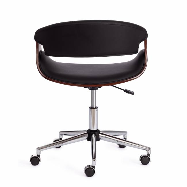 Кресло BEND орех, кож/зам черный черный Кресло BEND орех, кож/зам черный черный