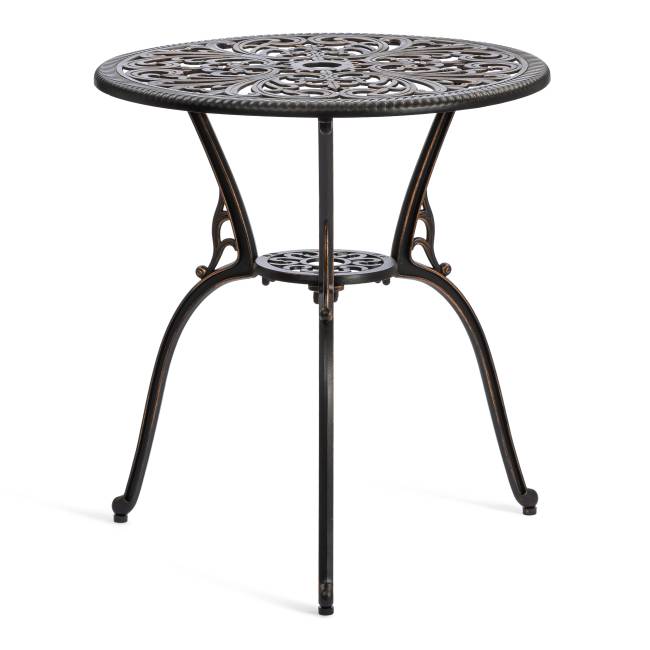 Комплект Secret de Maison Романс/Romance (стол+2 стула) алюминиевый сплав, D60/H67, 53х41х89см, бронзовый бронза/bronze алюминиевый сплав