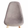 Стул CINDY SOFT (mod. C1021F1-1) / 1 шт. в упаковке фактурный велюр/дерево бук, 55 х 48 х 83 см, Серый LY1701-26 / натуральный серый