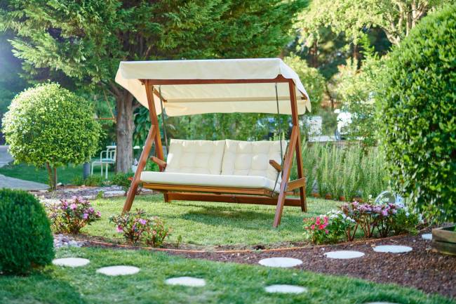 Садовый качели PARIS, бежевые Садовый качели PARIS, бежевые