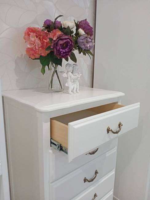 Комод Малонн Ави 4 ящика Белый