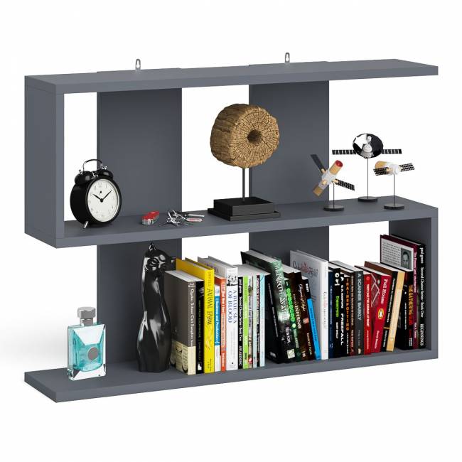 Полка навесная Мори 900 цвет графит Полка навесная Мори 900 цвет графит