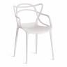 Стул Cat Chair (mod. 028) пластик, 53 x 59 x 82,5 см, белый (White C0057) (Комплект из 2 шт.) белый