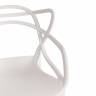 Стул Cat Chair (mod. 028) пластик, 53 x 59 x 82,5 см, белый (White C0057) (Комплект из 2 шт.) белый