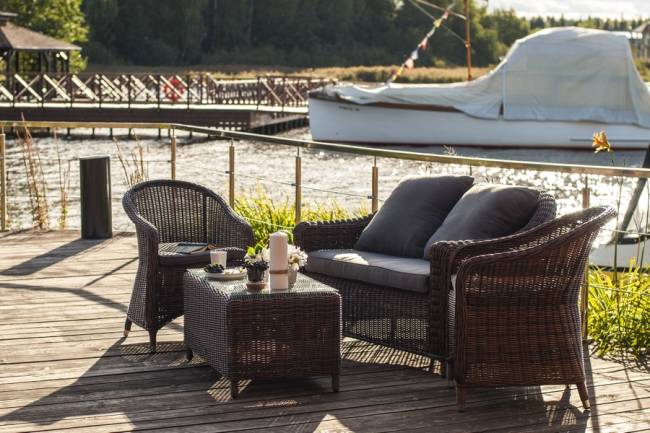 "Кон Панна С" лаунж зона из искусственного ротанга, цвет коричневый "Кон Панна С" лаунж зона из искусственного ротанга, цвет коричневый