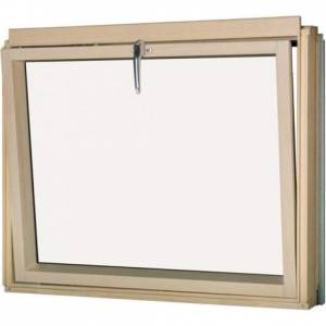 Мансардное окно FAKRO BVP P2 Lux (откидное), однокамерный триплекс, дерево 78х95