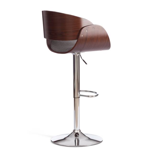 Барный стул LANDO (mod.4036) металл/дерево/ткань, 59х51х93-114 см, высота сиденья 62-83 см, серый/орех/хром, Aimcasa 28 орех темный, серый Барный стул LANDO (mod.4036) металл/дерево/ткань, 59х51х93-114 см, высота сиденья 62-83 см, серый/орех/хром, Aimcasa 28 орех темный, серый