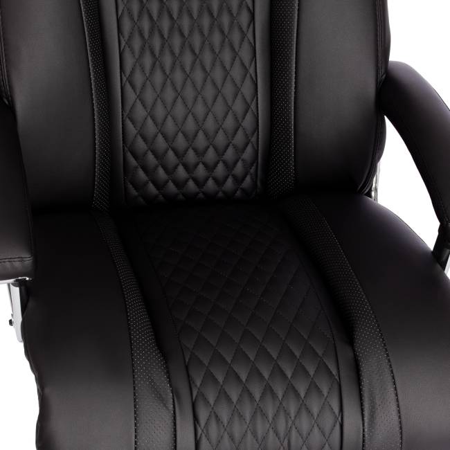 Кресло Trust (max) кож/зам, черный/черный стеганный/черный, 36-6/36-6/36-6/06 черный/черный стеганный/черный кож/зам Кресло Trust (max) кож/зам, черный/черный стеганный/черный, 36-6/36-6/36-6/06 черный/черный стеганный/черный кож/зам