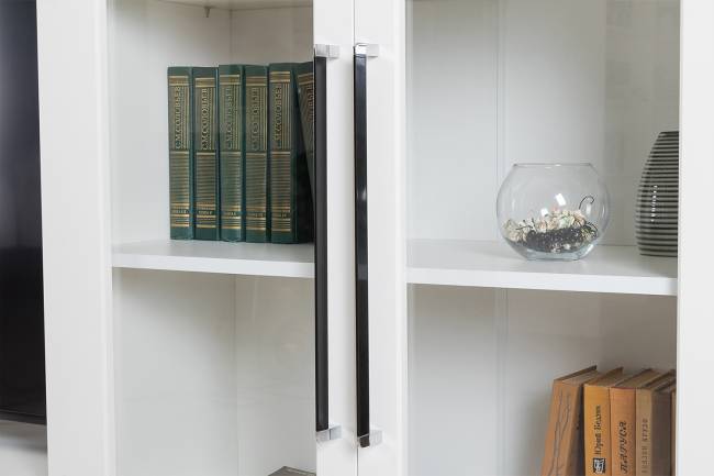 Шкаф Валенсия 13.217 цвет белый шагрень