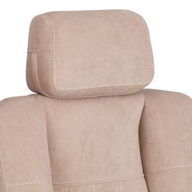 Кресло OXFORD хром флок , бежевый, 7 бежевый флок Кресло OXFORD хром флок , бежевый, 7 бежевый флок