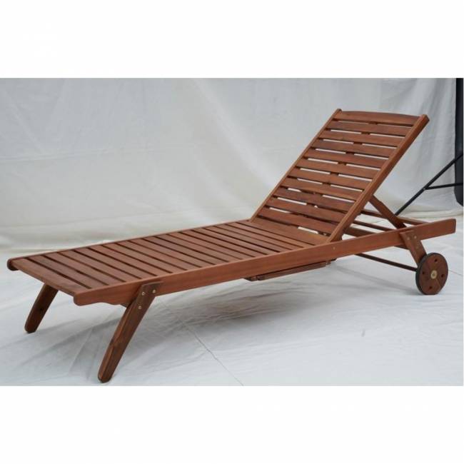 Шезлонг-лежак A37C Grey-Blue, серо-голубой