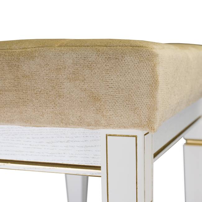 Банкетка Васко В 97Н белый ясень/золото