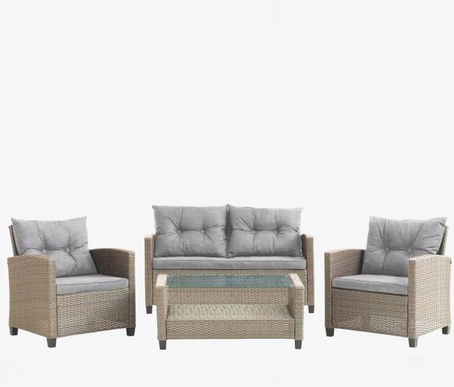 Комплект плетеной мебели AFM-805B Beige/Dark beige