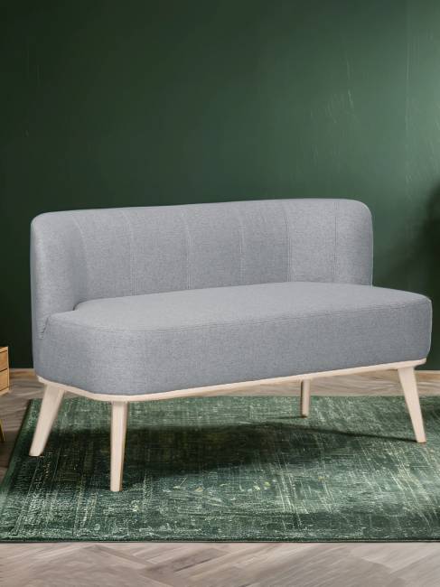 Диван Жирон ткань серый, каркас лак Диван Жирон ткань серый, каркас лак