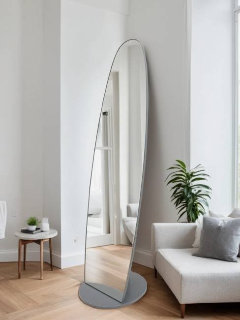 Зеркало напольное Стелла 1 графит темный  157,8 см х 40,4 см