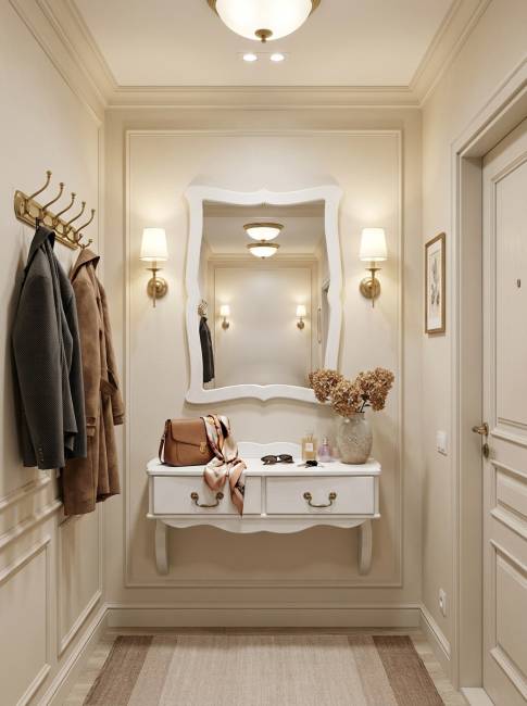 Консоль Берже 20 белый ясень