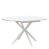 Стол раздвижной Leset Капри со стеклом Белый