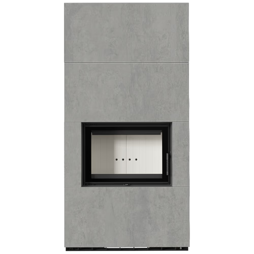 Каминокомплект Kratki PRO FLOKI CEMENTO GRIGIO BOCCIARDATA