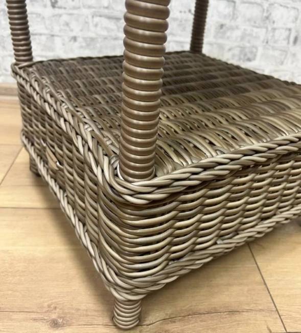 Столик журнальный из искусственного ротанга "BURSA", бежево-коричневый Столик журнальный из искусственного ротанга "BURSA", бежево-коричневый