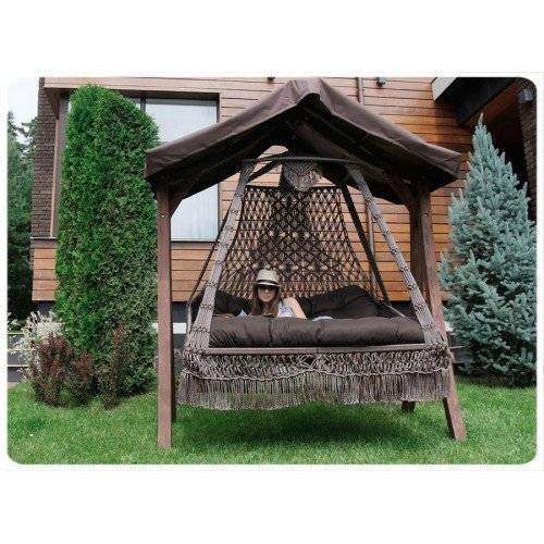 Подвесные плетеные качели СЕАРА, Без каркаса!!!