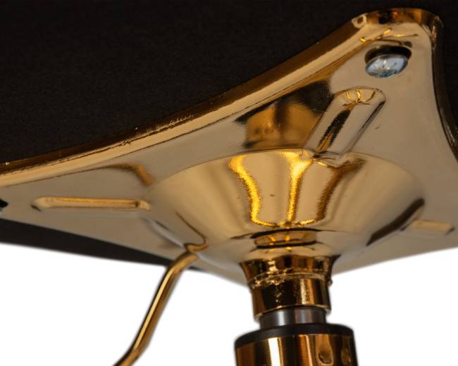 Офисное кресло для персонала DOBRIN MONTY GOLD, чёрный велюр (MJ9-101)