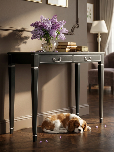 Консоль Васко В 91Н венге/серебро