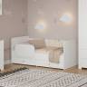 Кровать детская с ящиками Джастин 11.55 цвет белый шагрень