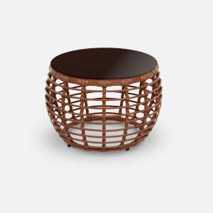 Стол Lotus D780 СТ кофейный (с упаковкой) Африканский закат, RAL 8023, CT.Бронза